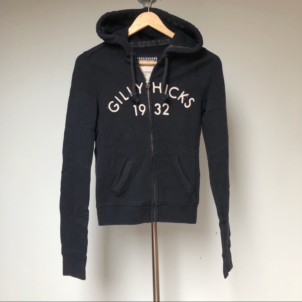 Gilly Hicks navy zip up hoodie